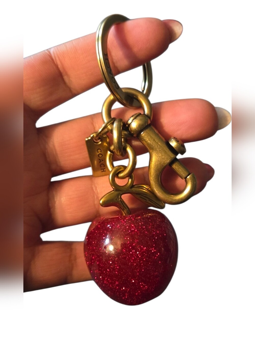 COACH Apple Bag Charm - Picture 2 of 2